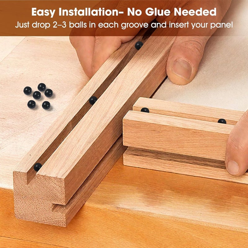 Lidajida Spaceballs 500Pcs Space Balls for Wood Doors Panels Cabinet Door Space Ball– 1/4" Synthetic Rubber Balls (500 Pack) - Image 3